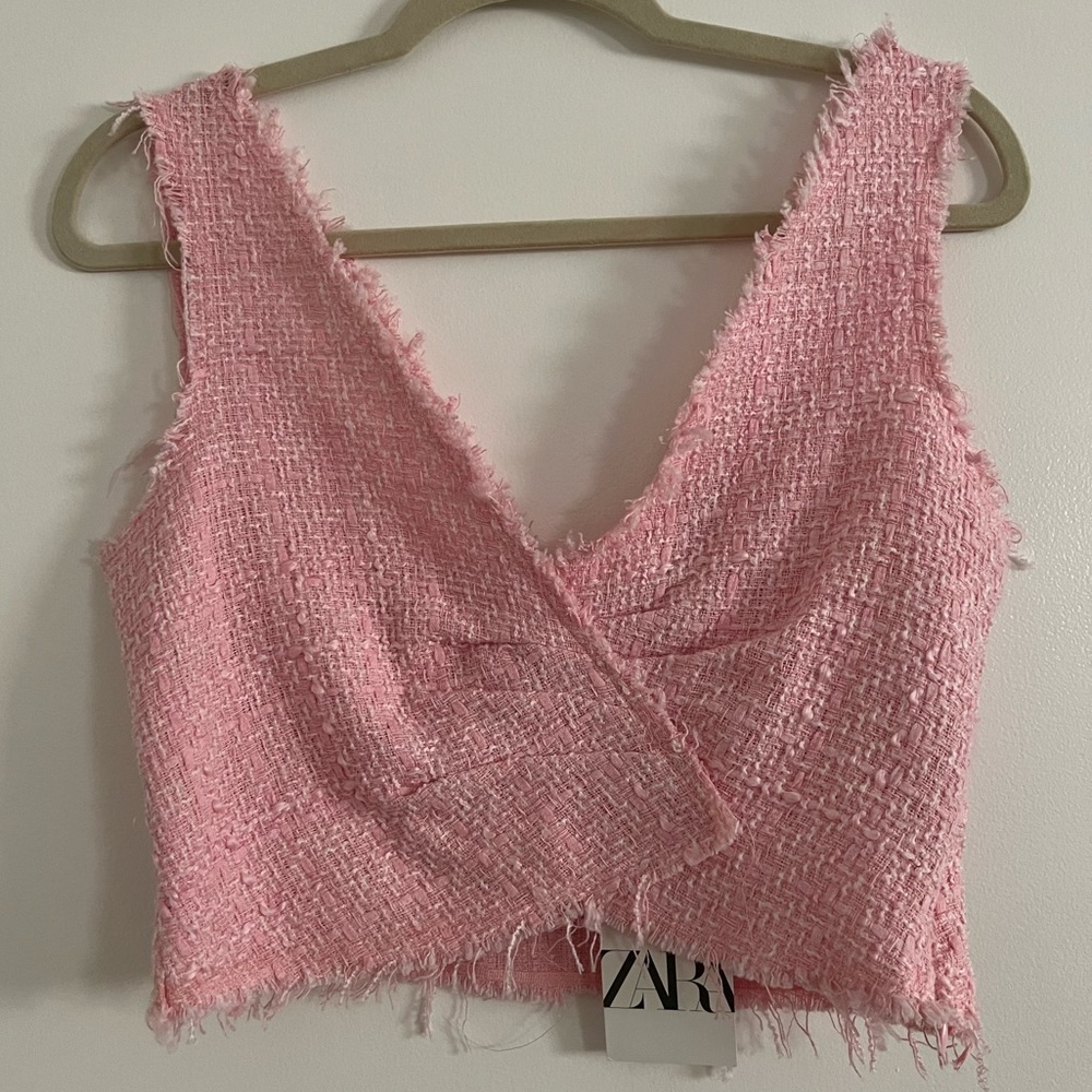Zara Pink Crop Top